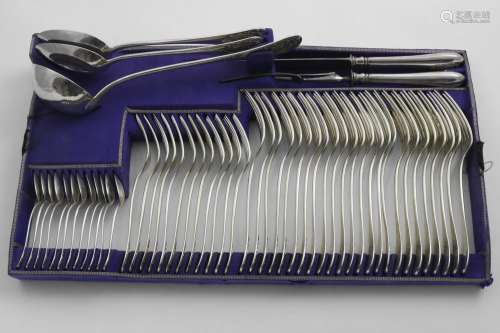 A LATE 19TH CENTURY AUSTRO-HUNGARIAN CANTEEN OF FLATWARE & C...