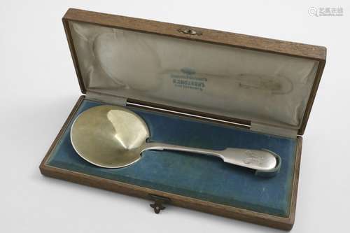 A LATE 19TH / EARLY 20TH CENTURY RUSSIAN SERVING SPOON Fiddl...