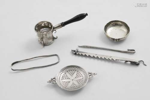 A LATE 18TH / EARLY 19TH CENTURY MINIATURE OR TOY BRAZIER wi...
