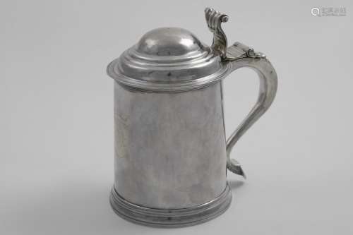 A QUEEN ANNE NORTH COUNTRY PROVINCIAL TANKARD of tapering fo...