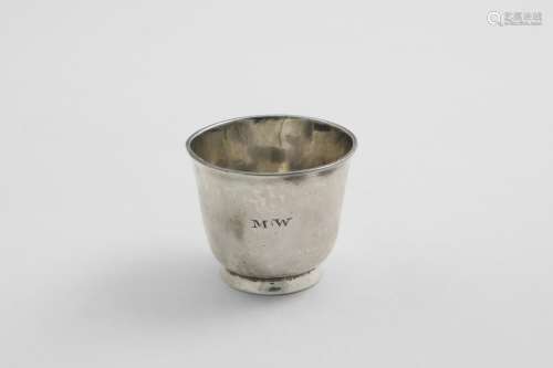 CHANNEL ISLES:- A late 18th century campana-shaped beaker on...
