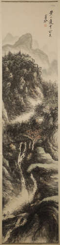 Huang Binhong Landscape Hanging Scroll on Paper