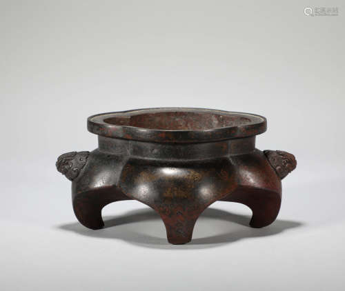 Qing Dynasty - Special Shaped Copper Incense Burner