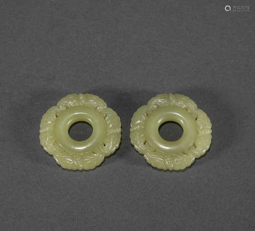 Qing Dynasty - Yellow Jade Ring