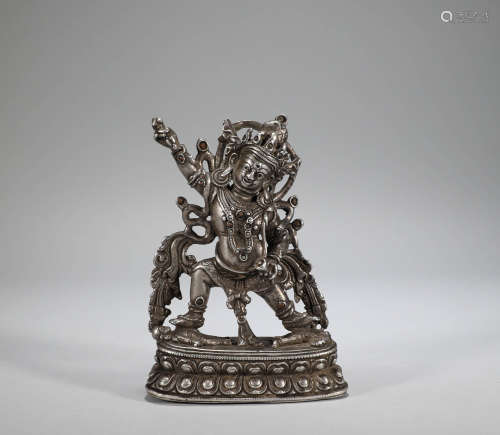 Qing Dynasty - Pure Silver Tibetan Buddha Statues