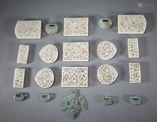 Liao Dynasty - A Set of Hetian Jade Strips