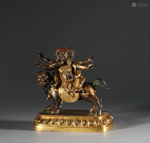 Qing Dynasty - Gilt Bronze Baihar