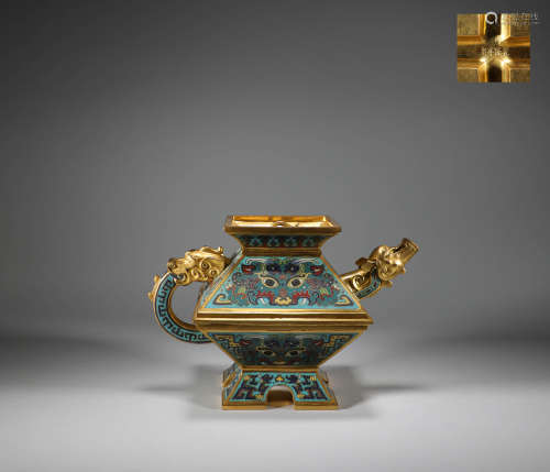 Qing Dynasty - Cloisonne Zun