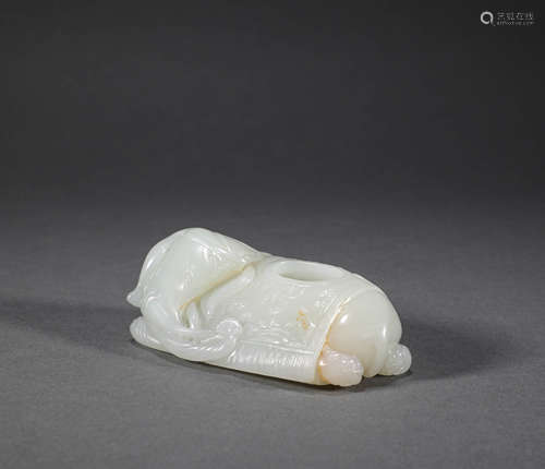 Qing Dynasty - Hetian Jade Elephant Wash