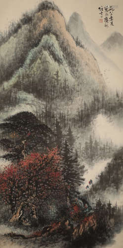 Li Xiongcai Landscape, Hanging Scroll on Paper