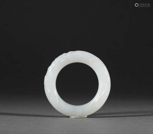 Qing Dynasty - Hetian Jade Cassock Ring