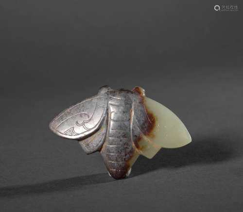 Han Dynasty - Hetian Jade Silkworm