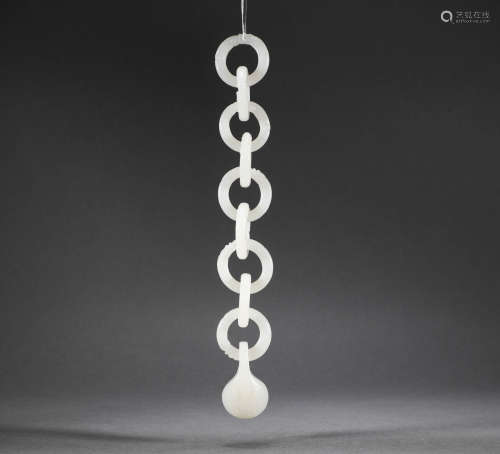 Qing Dynasty - Hetian Jade Chain
