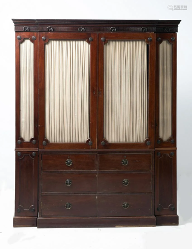 19th century mahogany closet