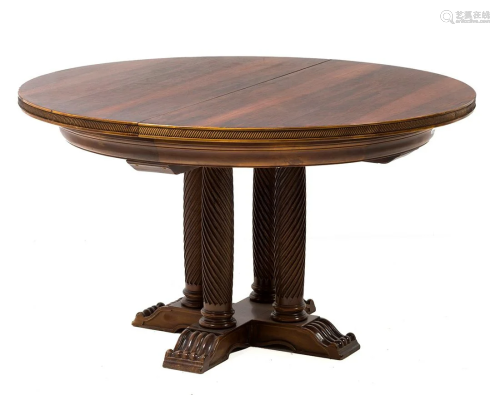 Circular table, with two table tops