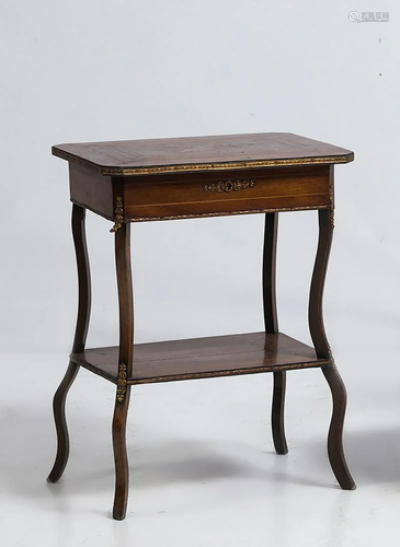 Sewing box in marquetry