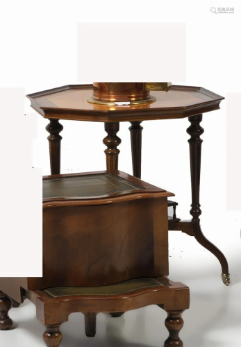 Octagonal side table