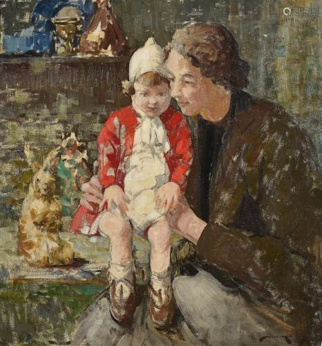λ WILLIAM LEE-HANKEY (BRITISH 1869-1952), MOTHER AND CHILD