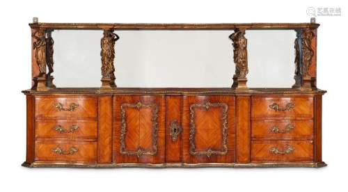 Y A NAPOLEON III KINGWOOD, TULIPWOOD AND GILT-METAL MOUNTED ...