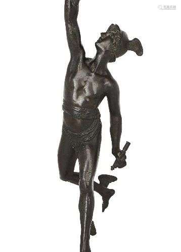 Un modèle français de Mercure en bronze, d'après Giambologna...