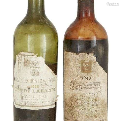 Château Pichon Longueville Comtesse de Lalande 1925, Pauilla...