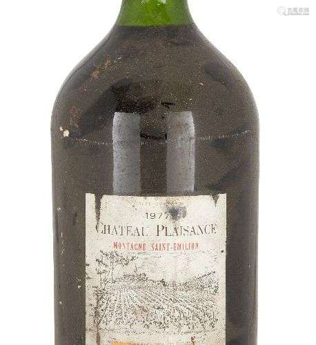 Chateau Plaisance Montagne St. Emilion 1977, single Jeroboam...