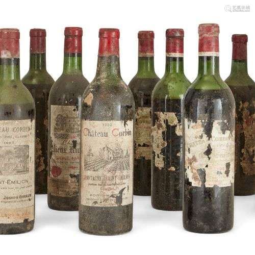 Château Trimoulet 1962, Saint-Emilion, quatre bouteilles, ai...