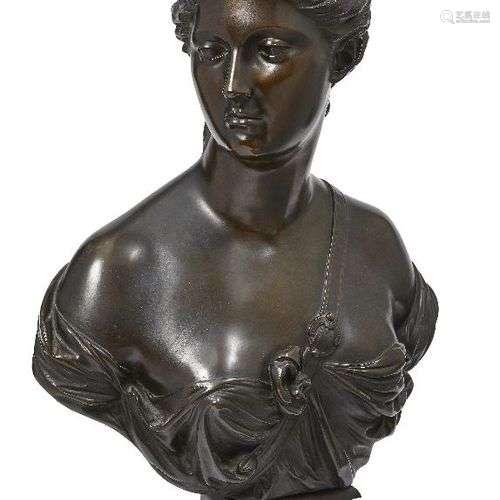 D'après Jean-Antoine Houdon, français, 1741-1828, un buste e...