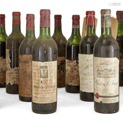 Château Chauvin 1966, Saint-Emilion, quatre bouteilles, ains...