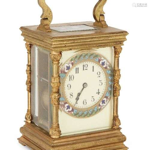 Une horloge française en bronze doré, début du 20ème siècle,...