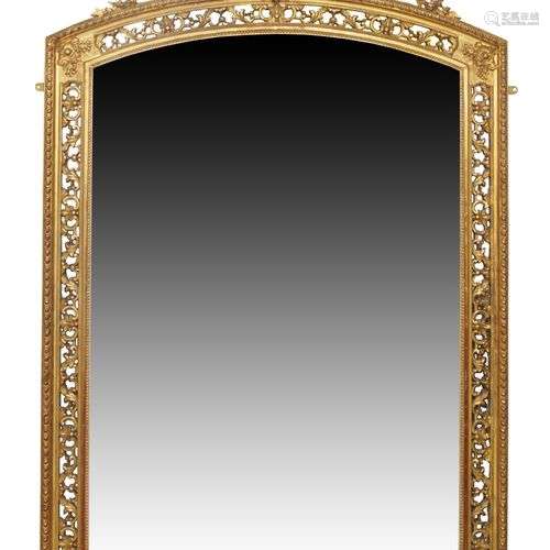 Un miroir en bois doré français, début du 20ème siècle, de f...