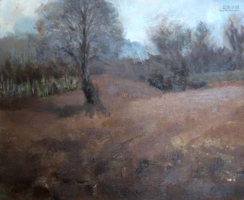 •MICHAEL BROWNE (b.1930) WINTER FIELDS Signed and dated 1987...