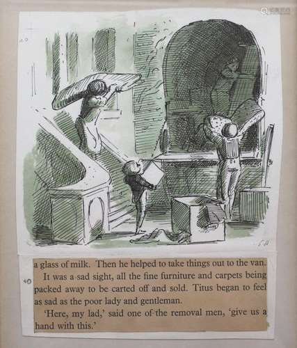 •EDWARD ARDIZZONE, CBE, RA (1900-1979) TITUS IN TROUBLE: THE...