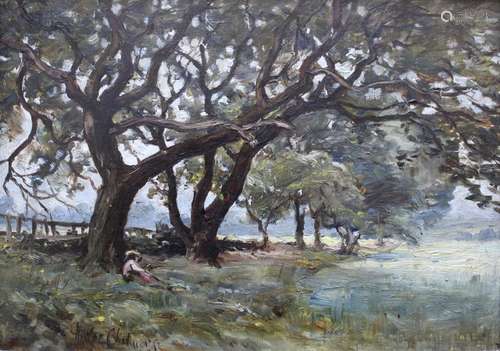 HECTOR CHALMERS (1849-1943) IN THE SHADE, NEAR CERES, FIFE S...