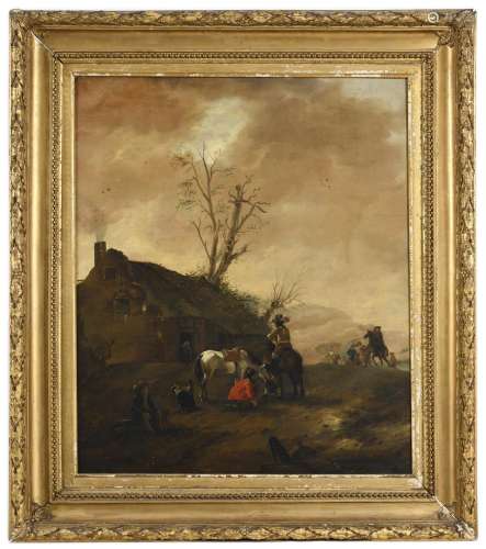 ATTRIBUTED TO NICOLAES FICKE (1620-1702) A HUNTING PARTY ON ...