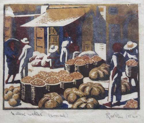 •WEAVER HAWKINS, `RAOKIN` (1893-1977) MALTESE MARKET Colour ...