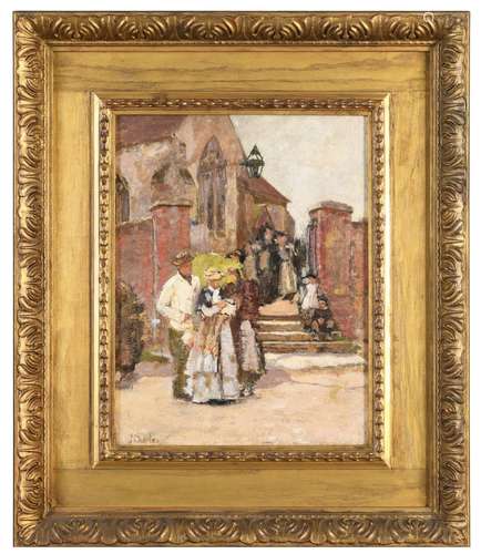 JAMES CHARLES (1851-1906) STUDY FOR `CHRISTENING SUNDAY (SOU...