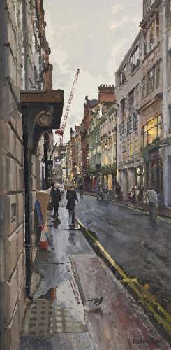 •PETER BROWN (b.1967) KINGLY STREET (SUN); KINGLY STREET (RA...