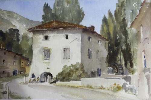 •FRANCIS RUSSELL FLINT (1915-1977) THE OLD MILL HOUSE Signed...