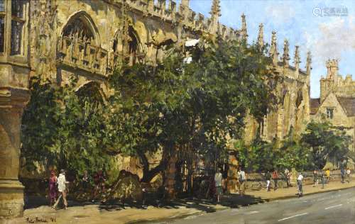 •PETER BROWN (b.1967) THE PARDONED TREE, OXFORD Signed and d...