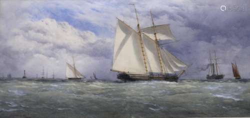 CHARLES TAYLOR Junr (Fl.c.1841-1888) SHIPPING OFF THE THAMES...