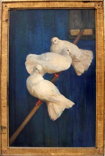 •ARCHIBALD RUSSELL WATSON ALLAN, RSA (1878-1959) DOVES Signe...