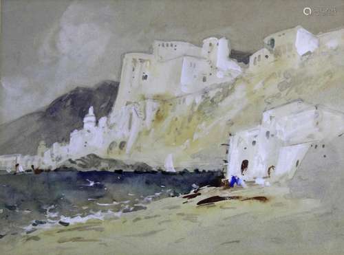 HERCULES BRABAZON BRABAZON (1821-1906) AMALFI Watercolour an...