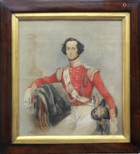 JAMES WARREN CHILDE (1778-1862) PORTRAIT OF AN OFFICER Seate...