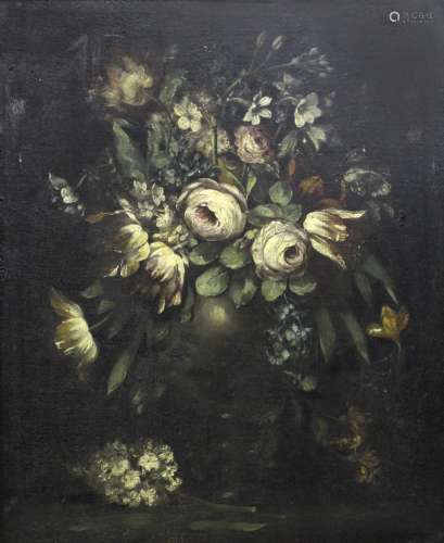 FOLLOWER OF JUAN DE ARELLANO (1614-1676) A VASE OF MIXED FLO...