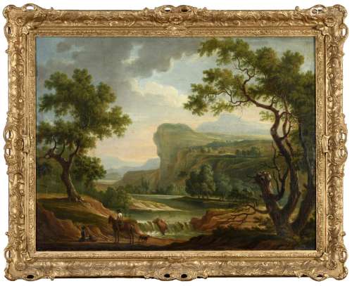 FOLLOWER OF GEORGE BARRET Senr, RA (1730-1784) RIVER LANDSCA...