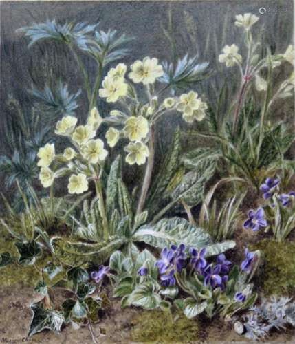 MARION EMMA CHASE (1844-1905) `WHERE OXLIPS AND THE NODDING ...