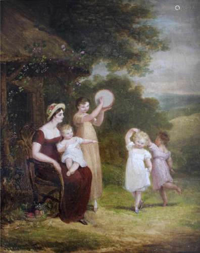MARIA SPILSBURY (1777-c.1823) MUSICAL MERRIMENT Oil on canva...