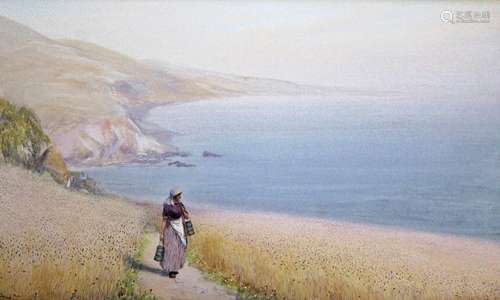 JOHN WHITE (1851-1933) AUTUMN GOLD, SOUTH CORNWALL Signed, w...