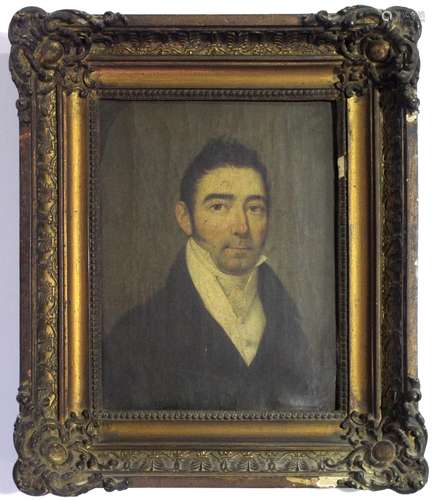 FRENCH SCHOOL, EARLY 19th CENTURY PORTRAIT OF A GENTLEMAN Bu...